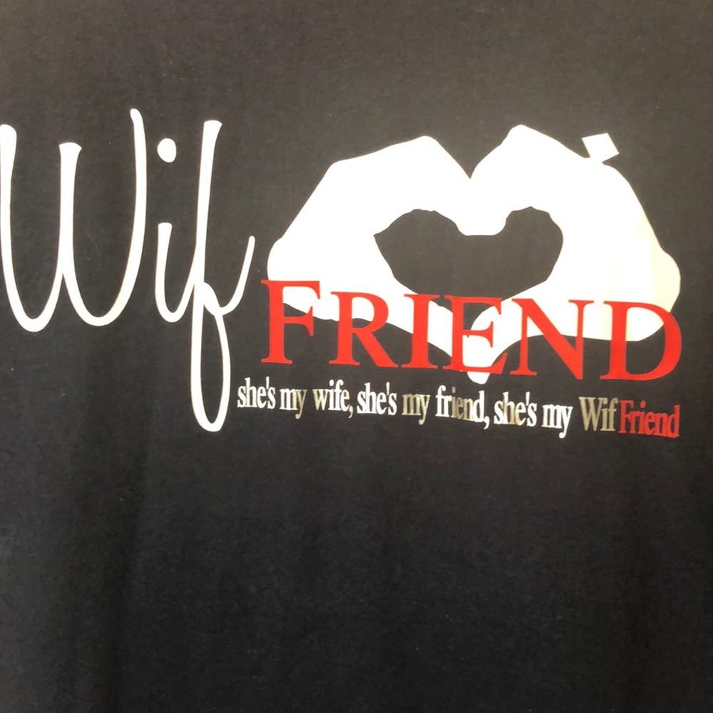 Gildan Navy Blue WifFriend T-shirt Size XL